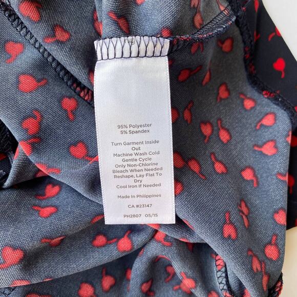 NEW Talbots Navy Cherry Heart Mini Skirt Size 2 Romantic Valentine's Day - Picture 10 of 11